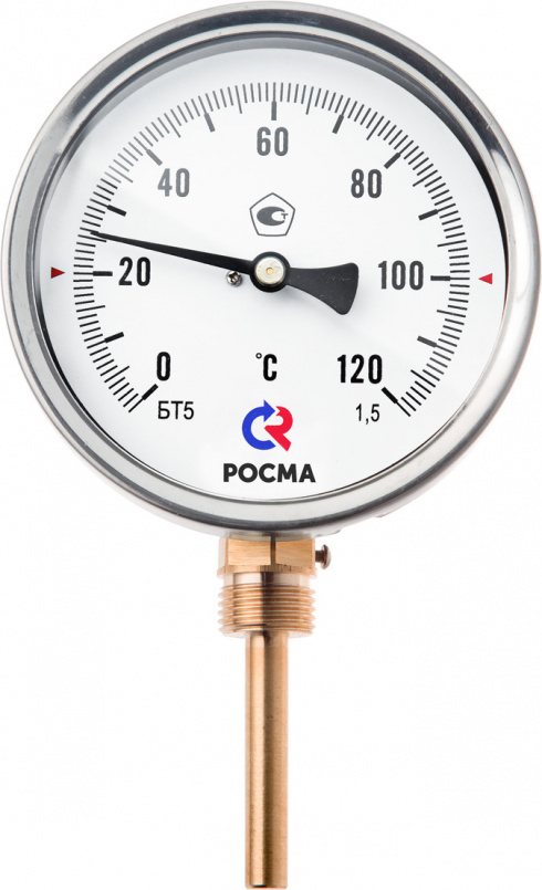 Термометр БТ-52.211 (0-120°C) G1/2. 150.1,5 с ГЗ (РОСМА)
