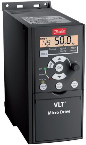 Преобразователь частоты VLT Micro Drive FC-051P1K5T4E20H3BXCXXXSXXX 3,7A 1,5кВт 3x380В (132F0020)