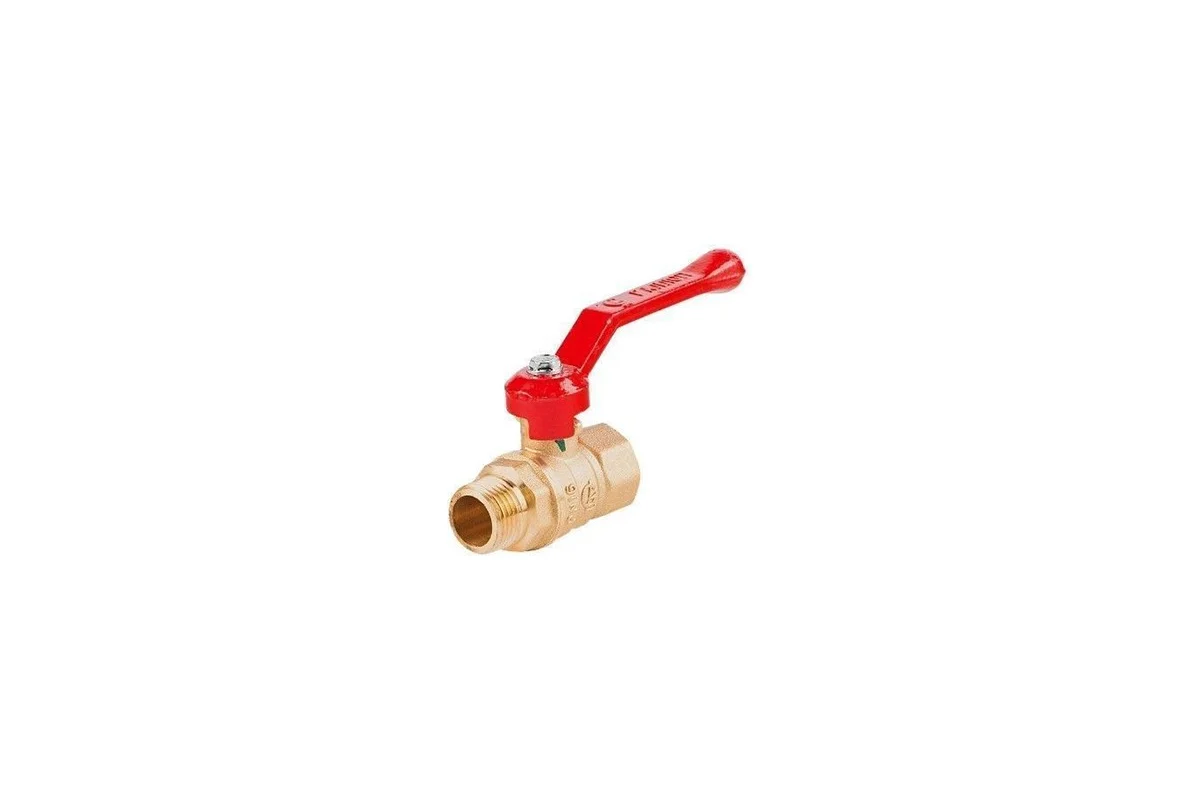 Кран шаровой латунь Стандарт 221, Ду 32 ВР/НР, Ру 16, рукоятка, Галлоп