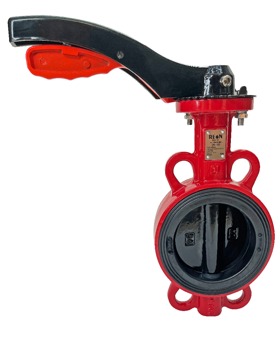 Затвор поворотно-дисковый чугун межфланцевый RSV81RED Ду 65 Ру 16, диск-чугун, Reon